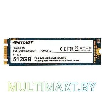 SSD диск Patriot Scorch M.2 512GB (PS512GPM280SSDR)